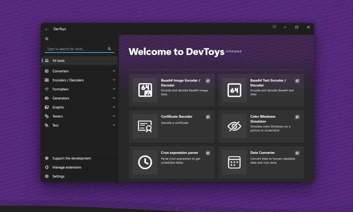 DevToys, una «navaja suiza» con muchas herramientas para los desarrolladores